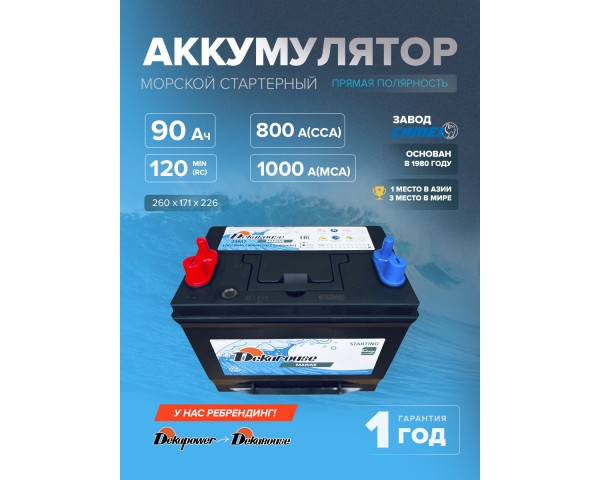 Стартерный аккумулятор Dekarouse 24M7
