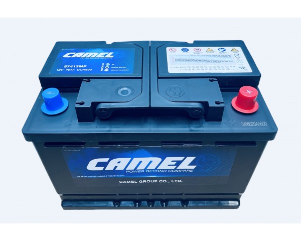  Аккумулятор автомобильный CAMEL 57412MF L3 76 Ач 690 A о.п. 278х175х190