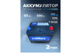  Аккумулятор автомобильный CAMEL 75D23L 65 Ач 590 A о.п. 232х173х225