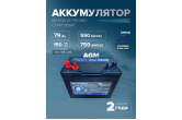 Морской тягово-стартовый аккумулятор DekaPower 24M-550 79 Ач 550 A (AGM)