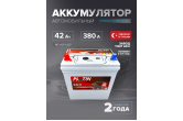 Аккумулятор Platin Pro Asia 42 Ач 380 А п.п. SMF 42B19R