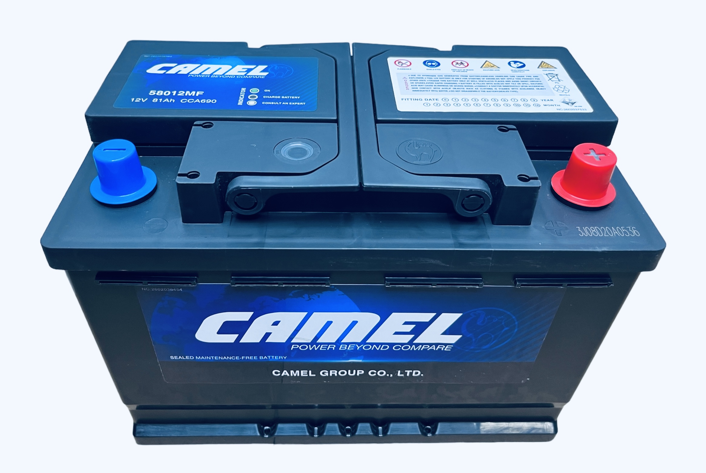  Аккумулятор автомобильный CAMEL 58012MF L3 81 Ач 690 A о.п. 278х175х190