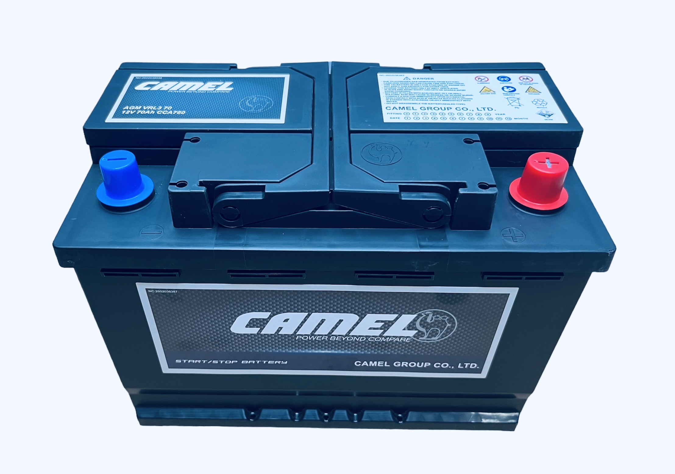  Аккумулятор CAMEL VRL3 (AGM) 70 Ач 760 А о.п. 278х175х190 