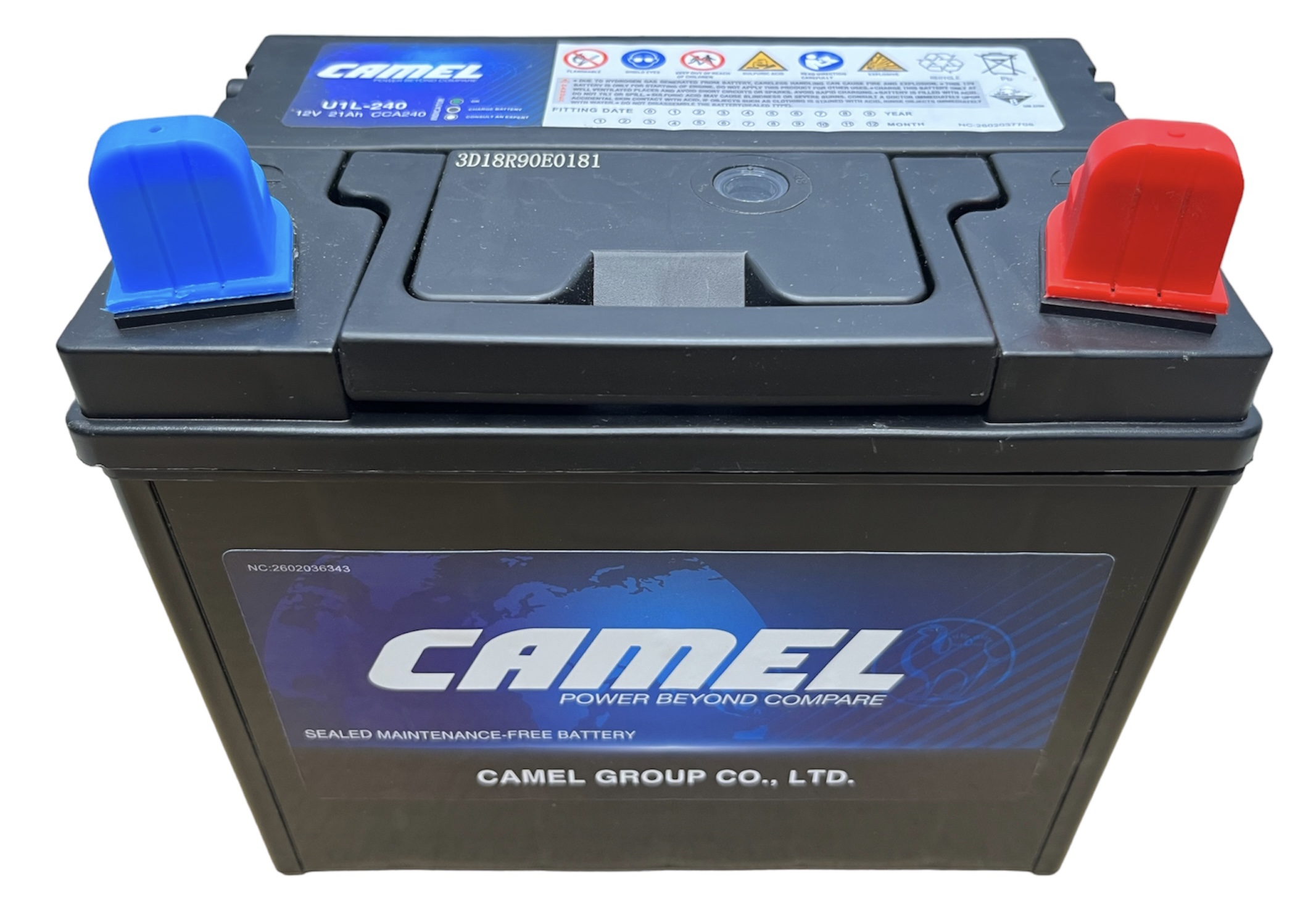 Аккумулятор для газонокосилок и минитракторов CAMEL U1L-240 21 Ач 240 CCA о.п.