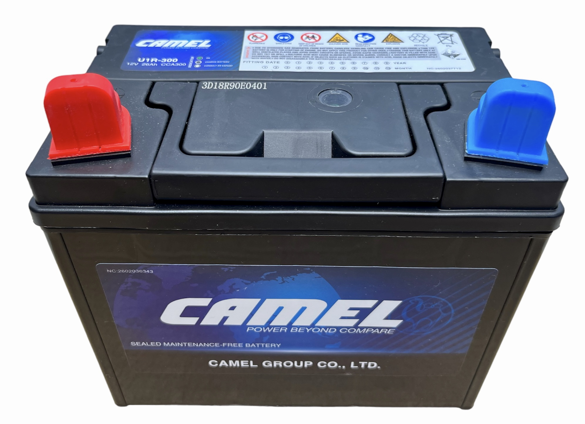 Аккумулятор для газонокосилок и минитракторов CAMEL U1R-300 26 Ач 300 CCA п.п.