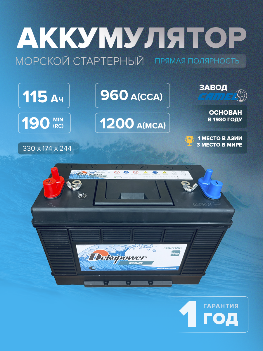 Стартерный аккумулятор DekaPower 31M7
