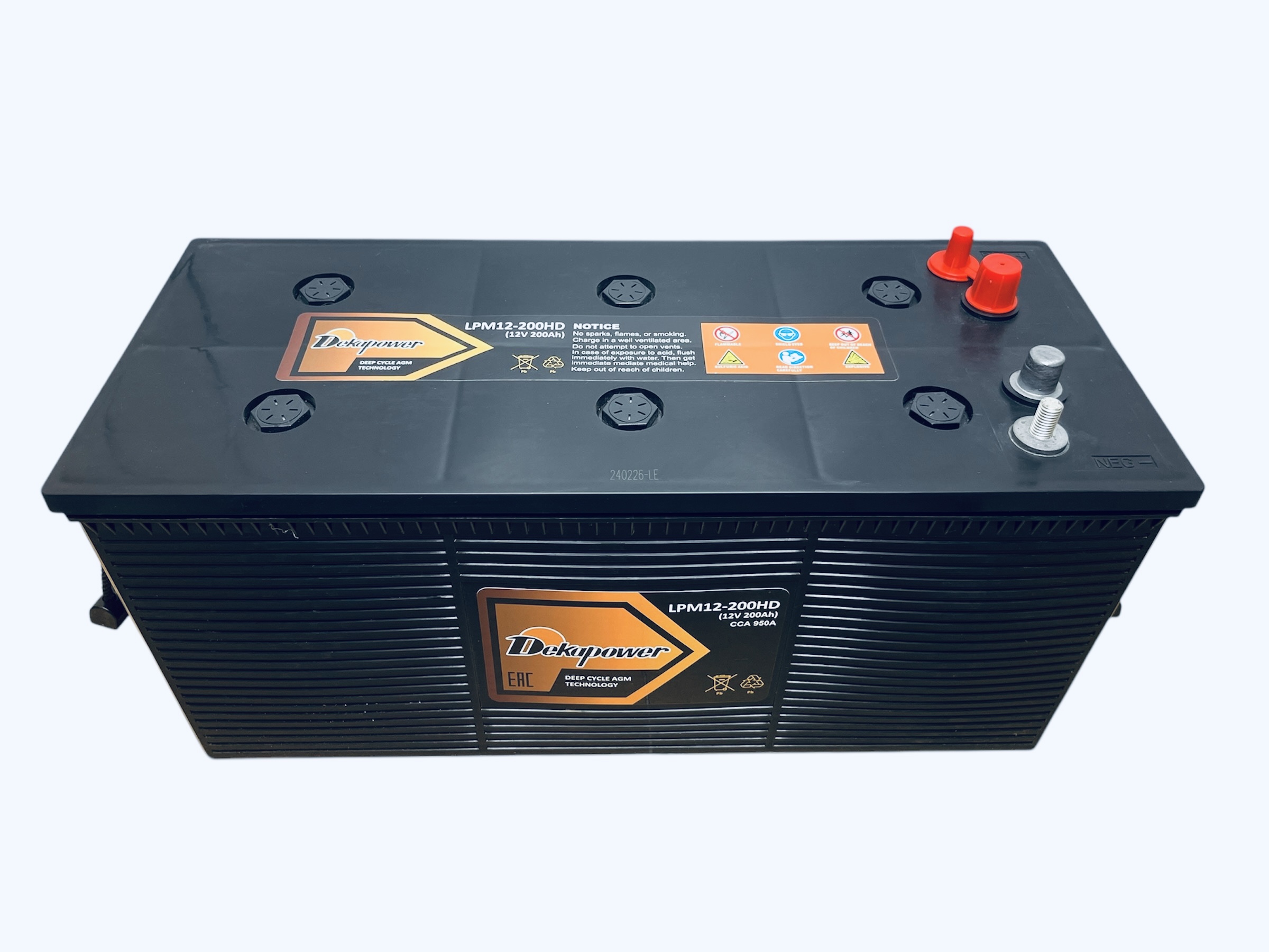 Тягово-стартовый аккумулятор DekaPower LPM12-200HD Ач (AGM)