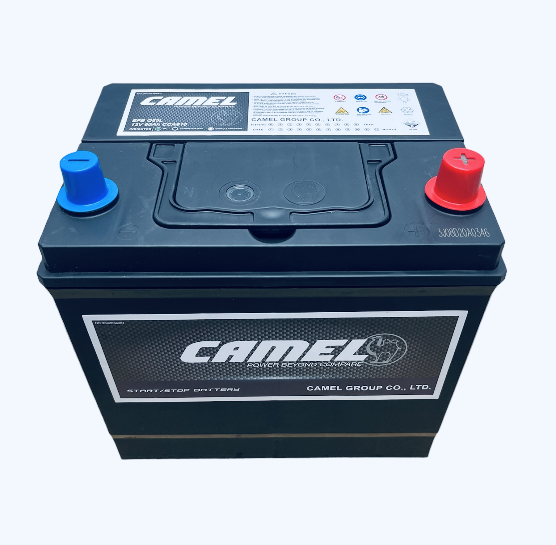  Аккумулятор автомобильный CAMEL EFB Q85L 60 Ач 610 A о.п. 232х173х225