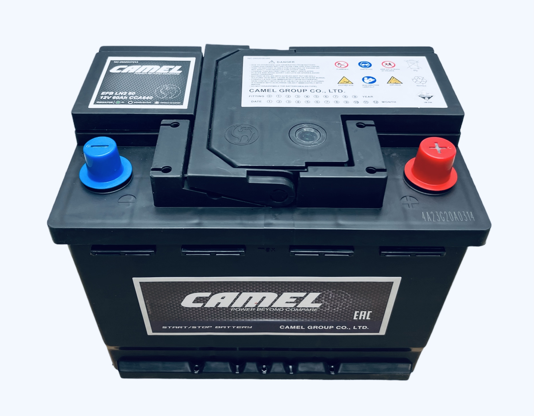  Аккумулятор автомобильный CAMEL EFB LN2 60 Ач 640 А о.п. 242х175х190 