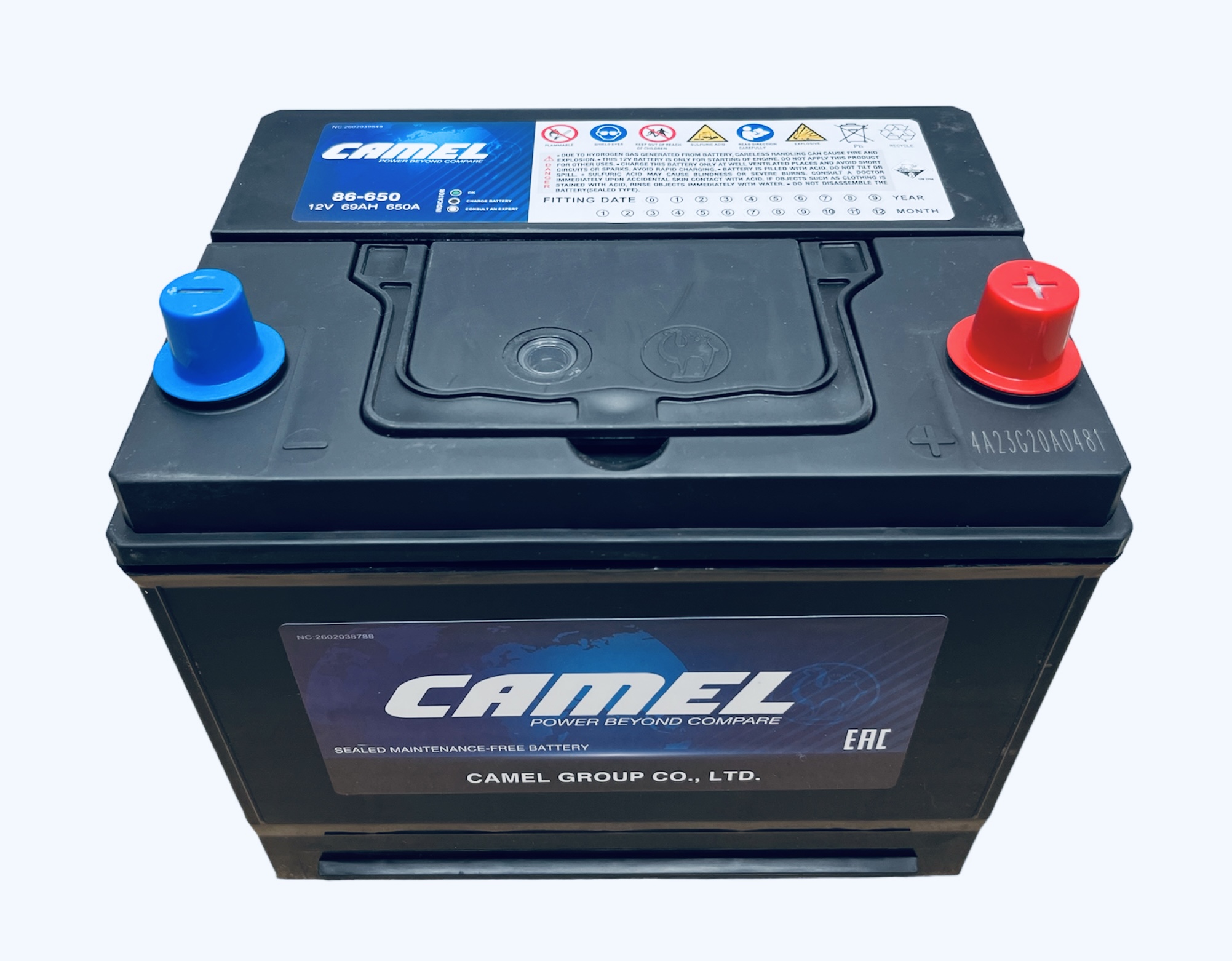 Аккумулятор автомобильный CAMEL 86-650 69 Ач 650 A о.п. 230х172х203
