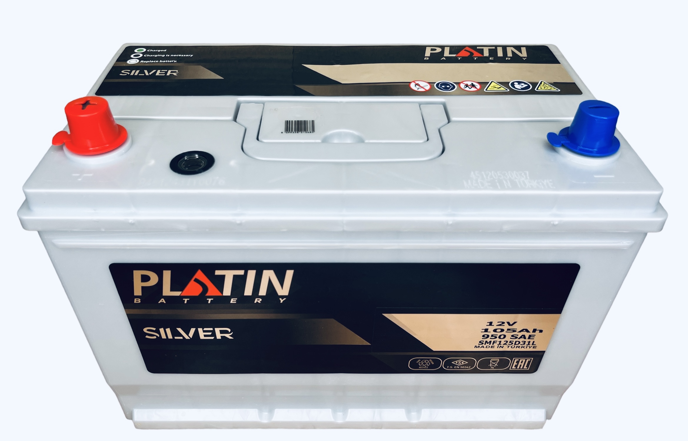 Аккумулятор Platin Silver Asia 105 Ah п.п. SMF 125D31R